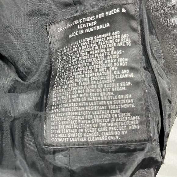 Vinetti Jacket Womens Small Black Lambskin Leather Zip Front Collared Fitted - Picture 4 of 11